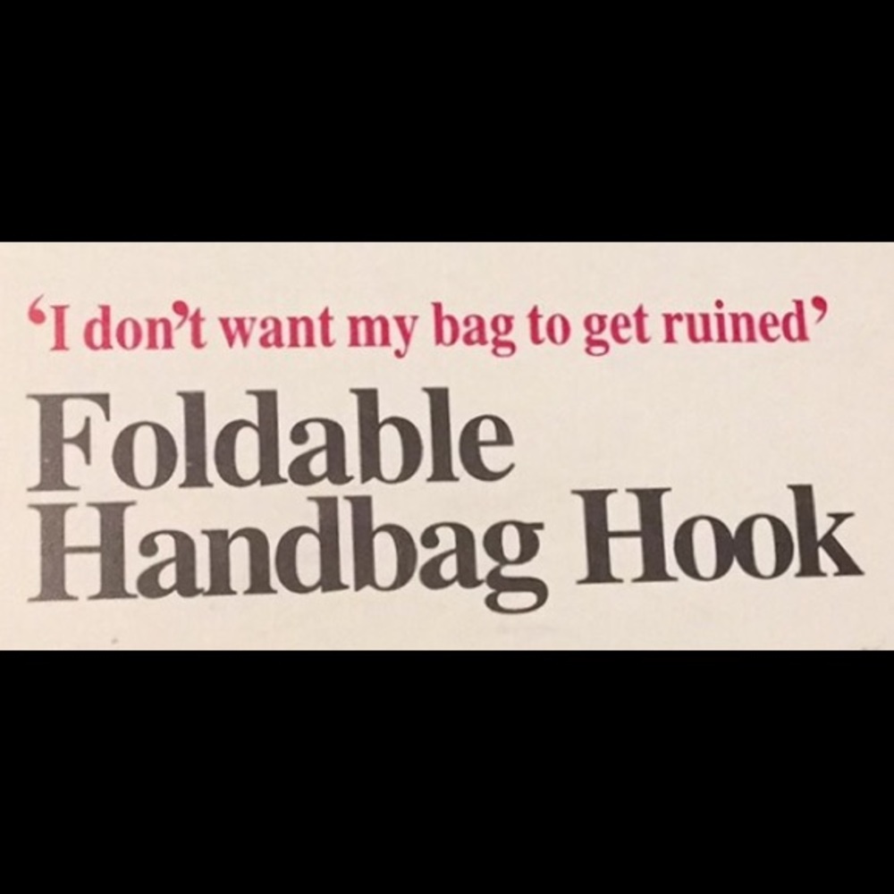 Crown Foldable Handbag Hook - Red - image 3